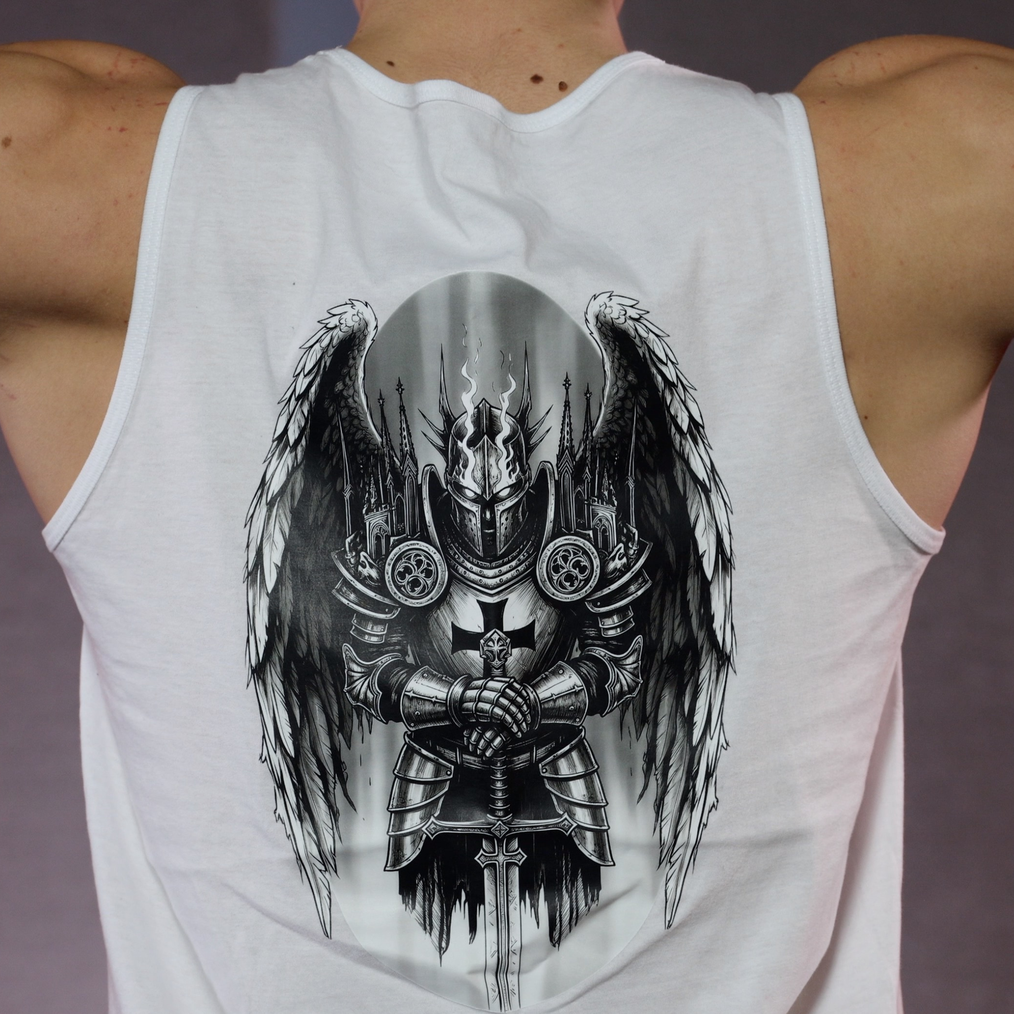 Arch Angel Gym Graphic Vest // Classic Cotton Cut