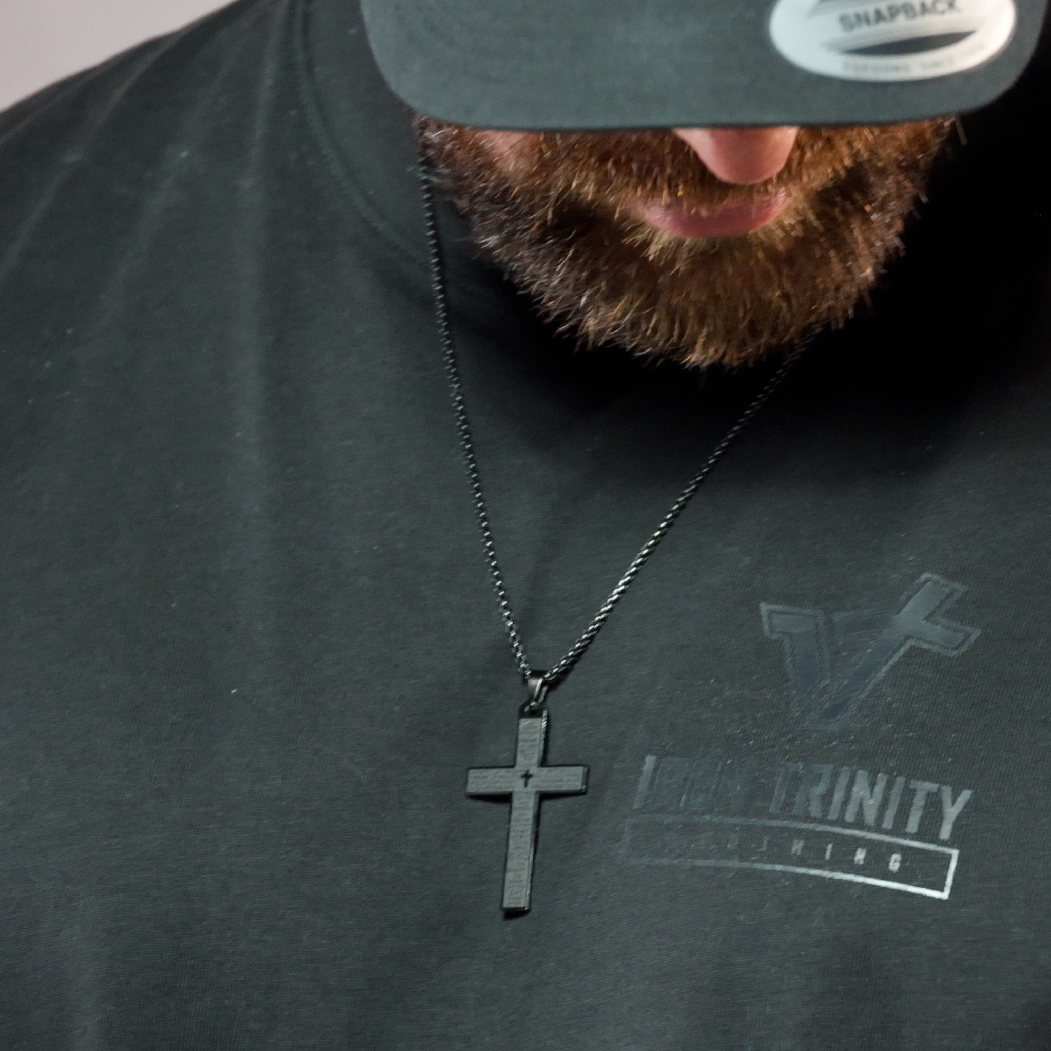 Black on Black Oversized Tee // Limited Edition – Iron Trinity Clothing