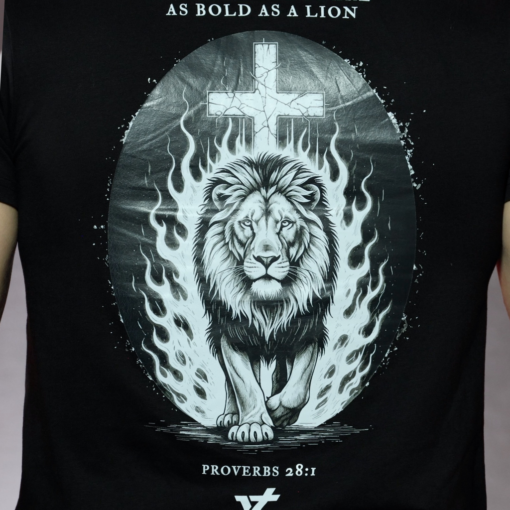 Lion Oversized Graphic Tee // Heavyweight Organic Cotton