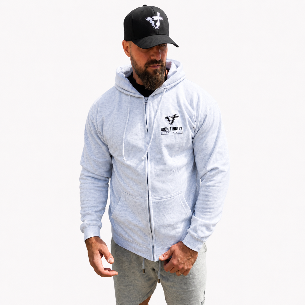 Graphic Zip Hoodie // Lion Design