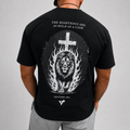 Lion Oversized Graphic Tee // Heavyweight Cotton