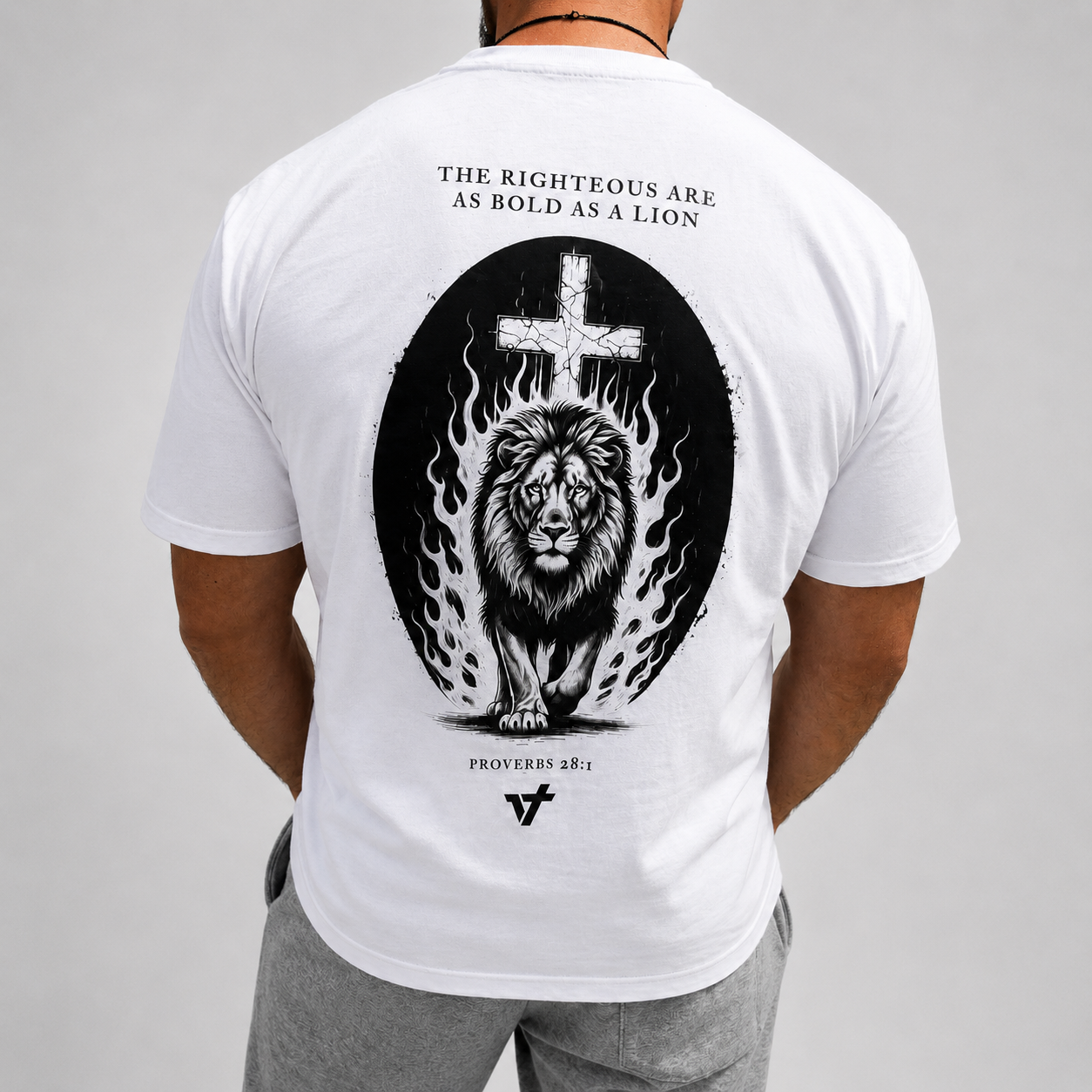 Lion Oversized Graphic Tee // Heavyweight Cotton