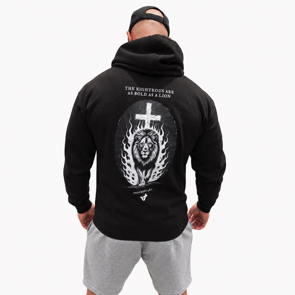 Graphic Zip Hoodie // Lion Design