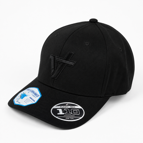 Black on Black Iron Trinity Clothing Embroidered Urban Snapback Cap