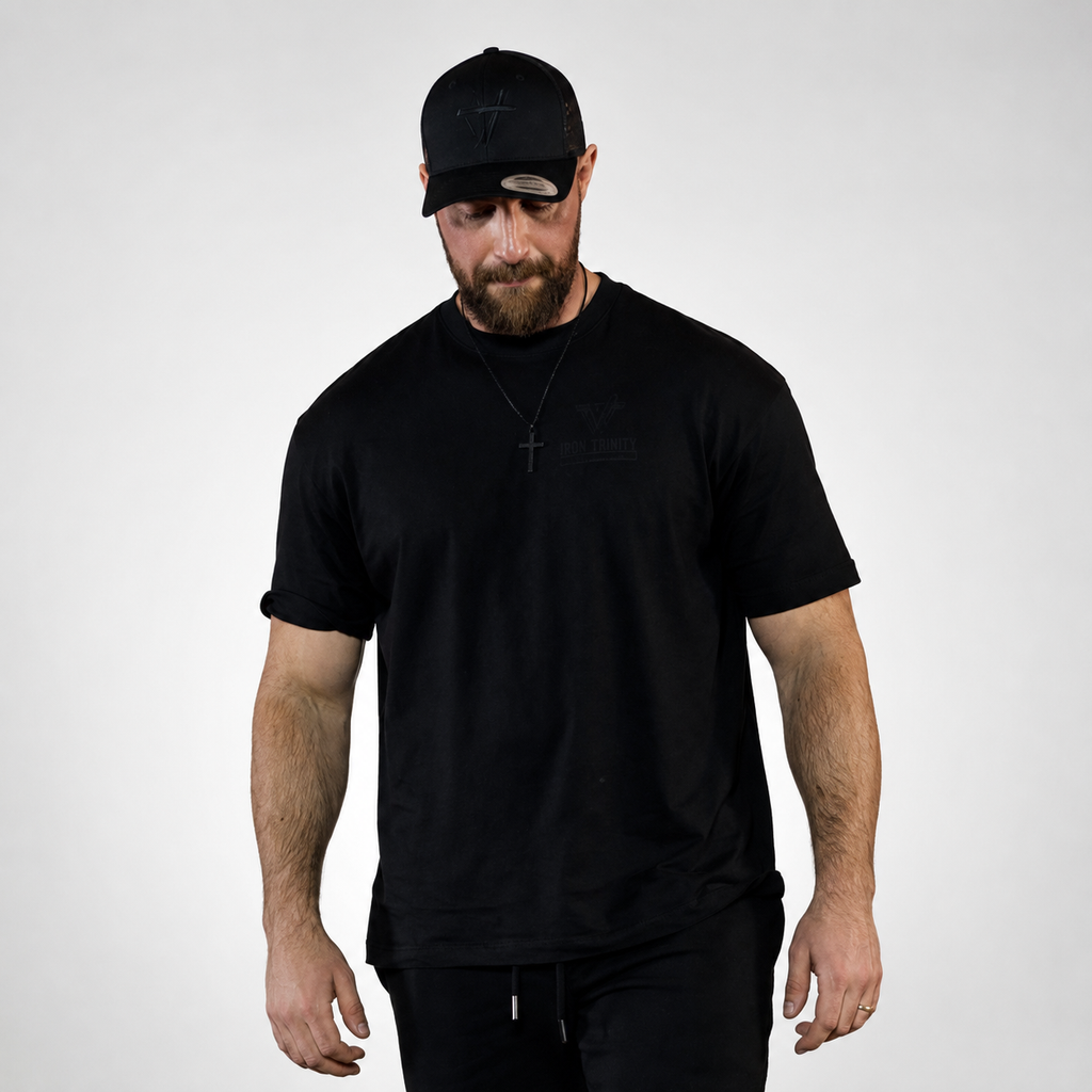 Black on Black Oversized Tee // Limited Edition